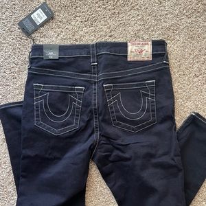 True Religion dark wash skinny jeans